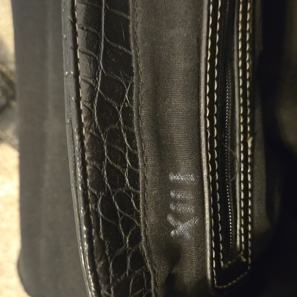 Chaps Black Purse With Gold Hardware - Picture 7 of 9